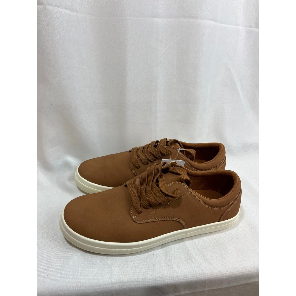 Goodfellow & Co Mens Brown Low Top Sneakers Casual Lace Up Shoes Size 9 NEW